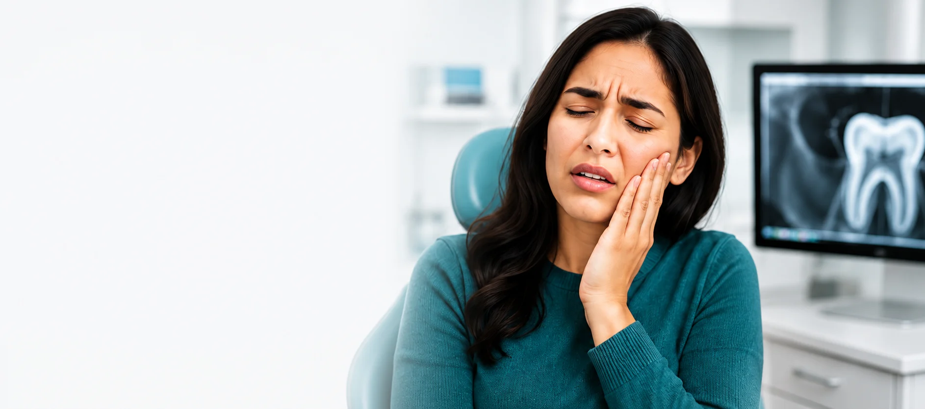 Dentist providing dental treatment